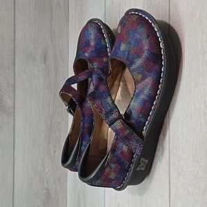 Alegria Women Day-740 Mary Jane Clog Mule Shoes Sz 38/8-8.5